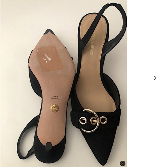 VERONICA BEARD  Roxy Buckle Slingback Pumps - Black - Picture 15 of 15